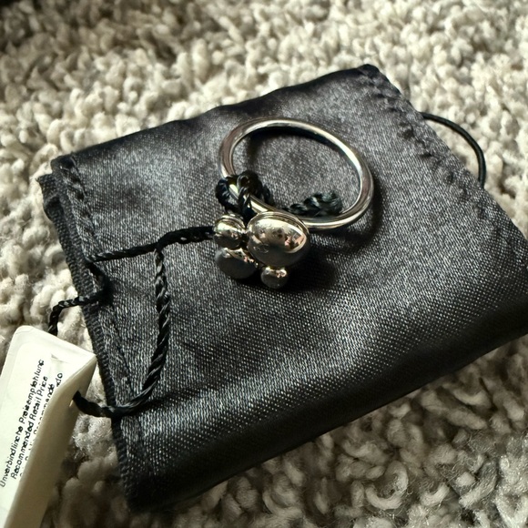 NWT Calvin Klein Silver Fidget Spinner Ring with dust bag and box - Picture 5 of 8